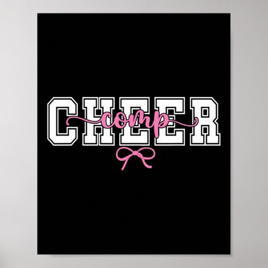 Cheer Comp Dag Cheerleader Competitie Dag Coquett Poster (Voorkant)