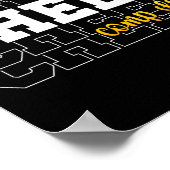 Cheer Comp Dag Cheerleading Competitie Dag Cheerl Poster (Hoek)