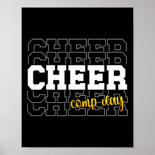 Cheer Comp Dag Cheerleading Competitie Dag Cheerl Poster