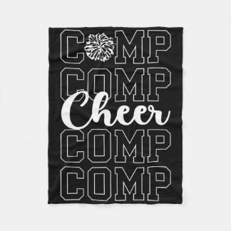 Cheer Comp Day Cheerleading Competition Day Cheerl Fleece Deken