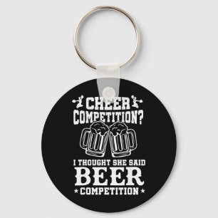 Cheer Competitie Bier Grappige Cheerleader Moeder Sleutelhanger
