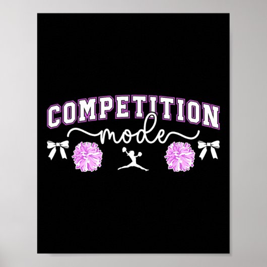 Cheer Competitie Dag Modus Cheerleading Comp Dag Poster (Voorkant)
