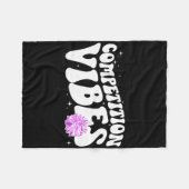 Cheer Competitie Dag Sfeer Cheerleading Comp Dag Fleece Deken (Voorkant (Horizontaal))