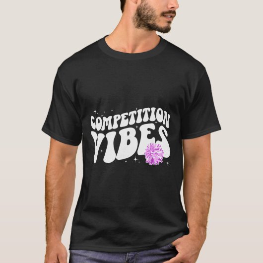 Cheer Competitie Dag Sfeer Cheerleading Comp Dag T-shirt (Voorkant)