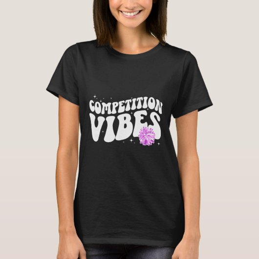 Cheer Competitie Dag Sfeer Cheerleading Comp Dag T-shirt (Voorkant)