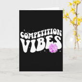 Cheer Competitie Dag Vibes Cheerleading Comp Dag Kaart (Gele Bloem)