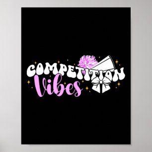 Cheer Competitie Dag Vibes Cheerleading Comp Dag Poster