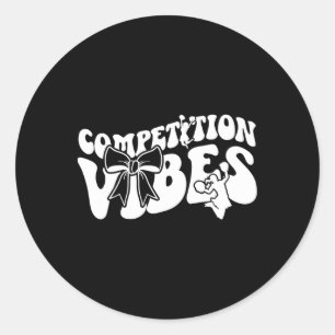 Cheer Competitie Dag Vibes Cheerleading Comp Dag  Ronde Sticker