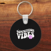 Cheer Competitie Dag Vibes Cheerleading Comp Dag Sleutelhanger (Voorkant)