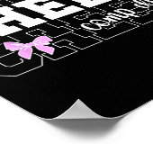 Cheer Competitie Dag Voor Cheerleading Fans Uni-ch Poster (Hoek)