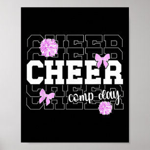 Cheer Competitie Dag Voor Cheerleading Fans Uni-ch Poster
