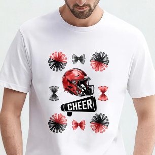 Cheer Coquette Boog American Football Herfst  T-shirt