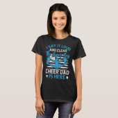 Cheer Dad American Flag The Cheer Dad Is Here T-shirt (Voorkant volledig)