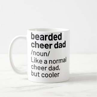 Cheer Dad Bearded Definition Cheerleading Funny Koffiemok