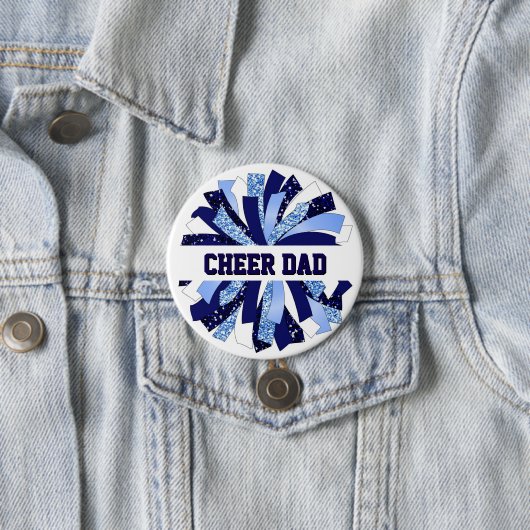 Cheer Dad Button Pin (In situ)