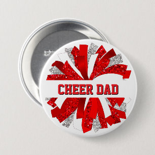 Cheer Dad Button Pin