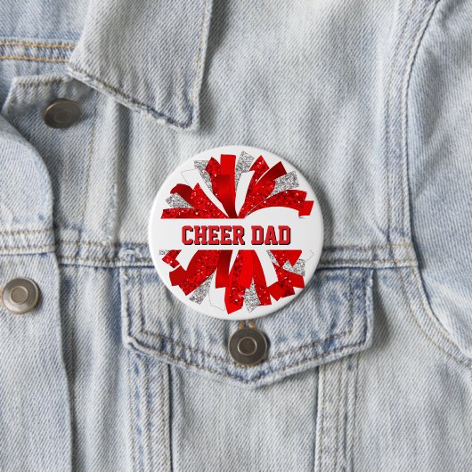 Cheer Dad Button Pin (In situ)