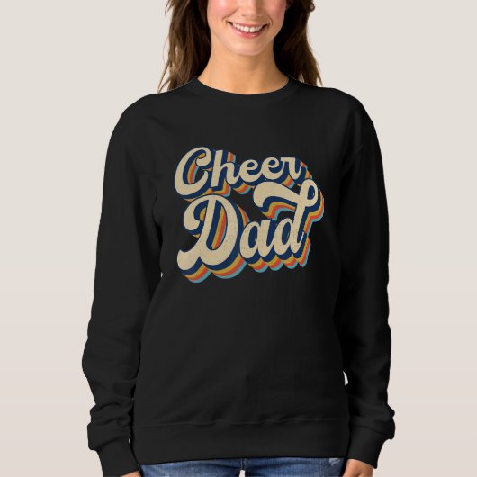 Cheer Dad Cheerlead Father Cheerleader Retro Vi Trui (Voorkant)