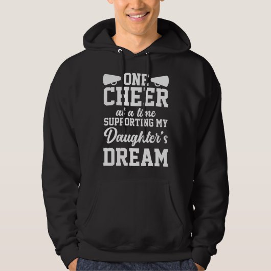 Cheer Dad Cheerleading Cheerleader Support Daughte Hoodie (Voorkant)