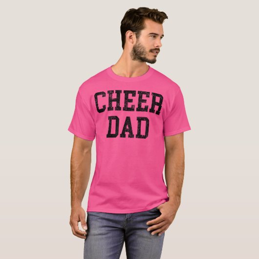 Cheer Dad Cheerleading Matching Parents T-shirt (Voorkant volledig)