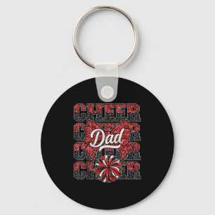 Cheer Dad Daddy Bow Sport Cheerleader Cheerleading Sleutelhanger