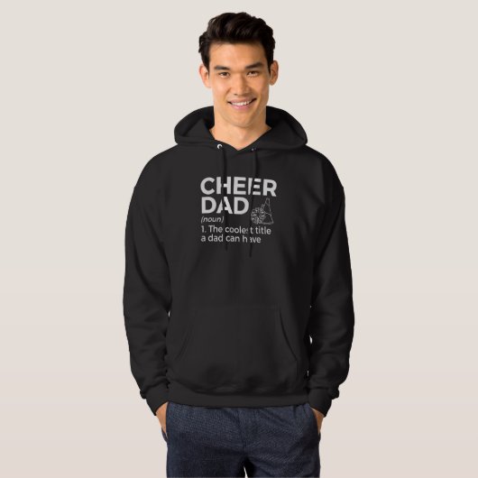 Cheer Dad Definition Cheerleading 1 Hoodie (Voorkant volledig)