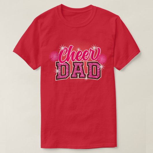Cheer Dad Father's Day Cheerleader Papa Daddy Chee T-shirt (Design voorkant)