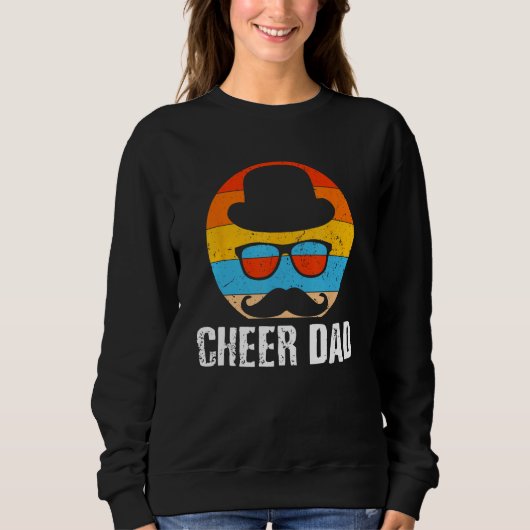 Cheer Dad Fathers Day Cheerleading Parents Cheerle Trui (Voorkant)