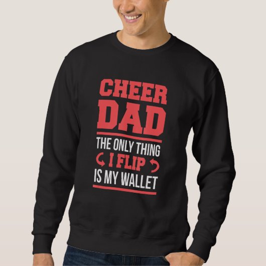 Cheer Dad Funny Flip Wallet Trui (Voorkant)