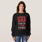 Cheer Dad Funny Flip Wallet Trui (Voorkant volledig)