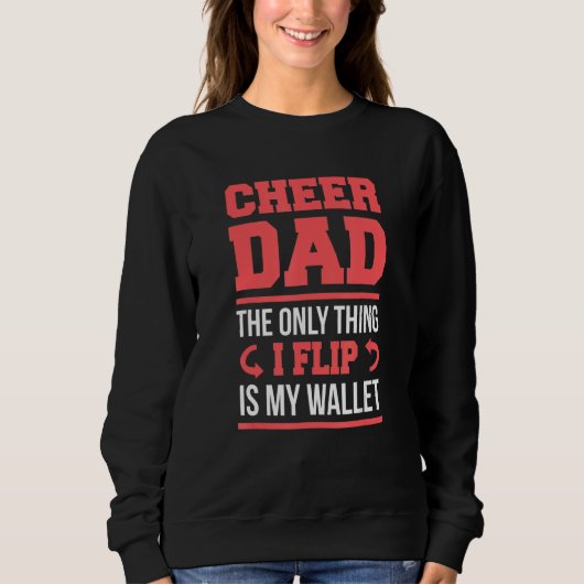 Cheer Dad Funny Flip Wallet Trui (Voorkant)