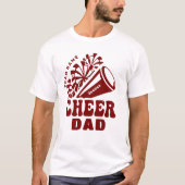 Cheer Dad met aangepaste teamnaam en naam van Kind T-shirt (Voorkant)
