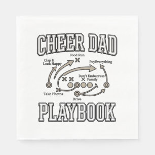 Cheer Dad Playbook Vintage Vector Shirt Design_1 Servet