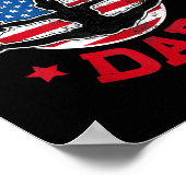 Cheer Dad Proud Fathers Day Cheerleading Girl Poster (Hoek)