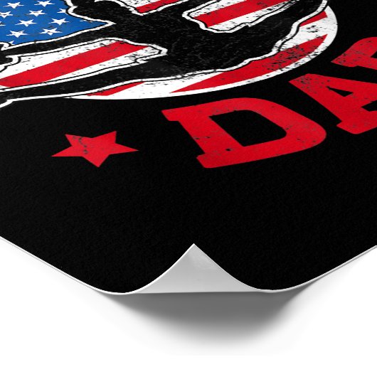 Cheer Dad Proud Fathers Day Cheerleading Girl Poster (Hoek)