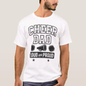 Cheer Dad Shirt Luid en Trots Cheerleading (Voorkant)