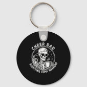 Cheer Dad Surviving Comp Weekend Skeleton Coffee F Sleutelhanger (Voorkant)