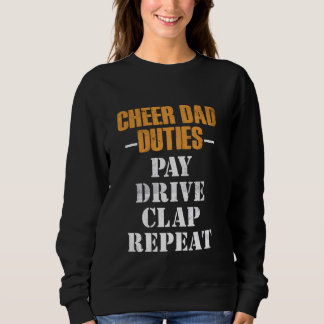Cheer Dad Taken Betalen Drive Clap Grappig Cheerle Trui