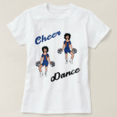 Cheer/Dance T-Shirt (Blue Oranger) (Design voorkant)