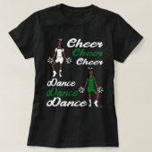 Cheer/Dance T-Shirt (groen wit) (Design voorkant)