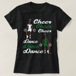 Cheer/Dance T-Shirt (groen wit)