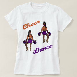 Cheer/Dance T-Shirt Paars Sinaasappel )