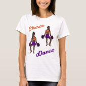 Cheer/Dance T-Shirt Paars Sinaasappel ) (Voorkant)