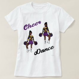 Cheer/Dance T-shirt (paarse camouflage)