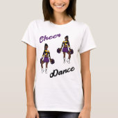 Cheer/Dance T-shirt (paarse camouflage) (Voorkant)