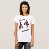 Cheer/Dance T-shirt (paarse camouflage) (Voorkant volledig)