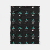 Cheer/Dancer Fleece Blanket Aqua Spark (Voorkant)