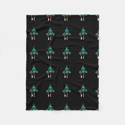 Cheer/Dancer Fleece Blanket Aqua Spark (Voorkant)