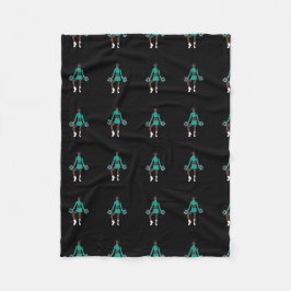 Cheer/Dancer Fleece Blanket Aqua Spark Deken