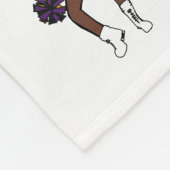 Cheer/Dancer Fleece Blanket Paars Yellow Camo Deken (Hoek)